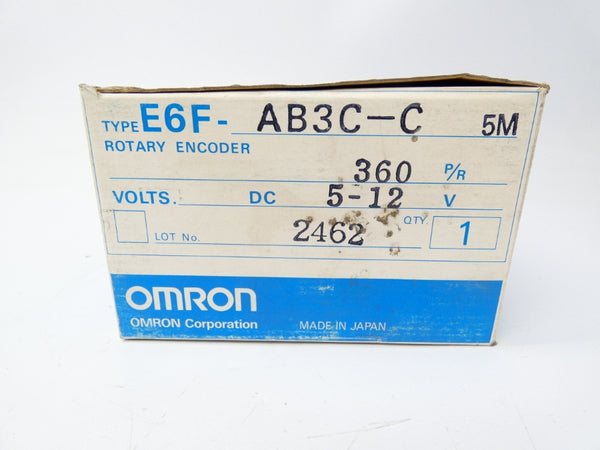 OMRON E6F-AB3C-C 5-12VDC 5M NSMP