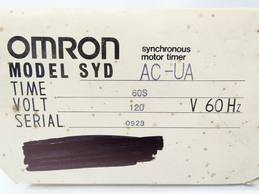 OMRON SYD-AC-UA 200VAC 10A 0-60S NSMP