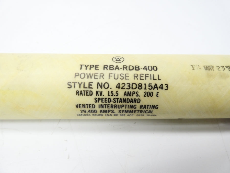WESTINGHOUSE RBA-RDB-400 423D815A43 NSNP