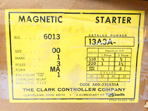 CLARK 13A3A-16 110V NSMP