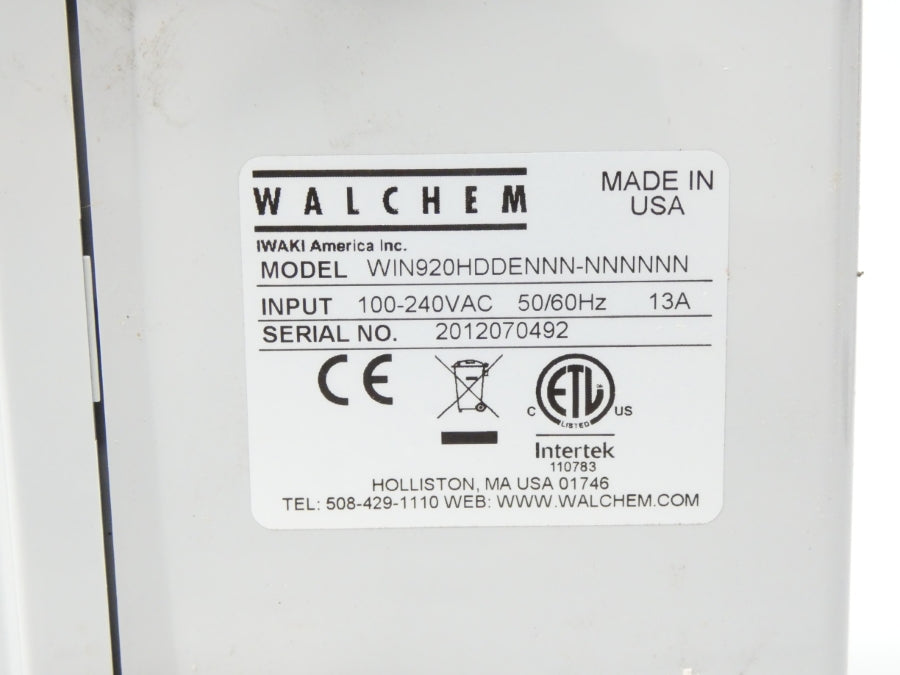 WALCHEM WIN920HDDENNN-NNNNNN 100-240VAC 13A NSMP
