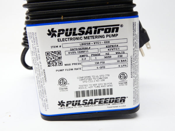 PULSATRON LB02SB-VTC1-XXX 230V 0.2A 150PSI NSMP