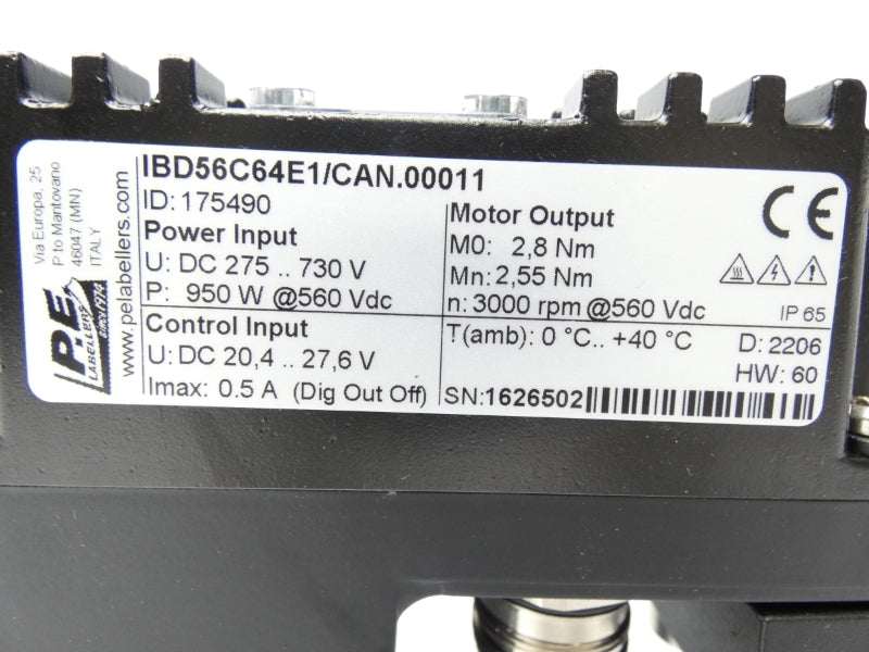 P.E. LABELLERS IBD56C64E1/CAN.00011 730V 0.5A NSNP