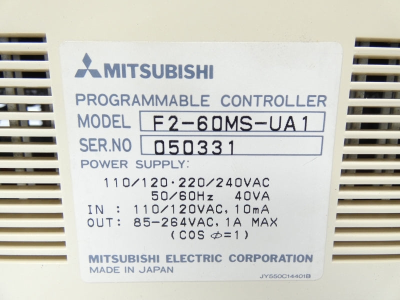 MITSUBISHI F2-60MS-UA1 220/240VAC NSMP