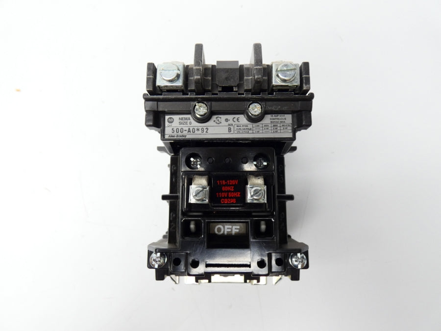 ALLEN BRADLEY 500-AOD92 SER. B 115-120V (BR/WH) NSMP