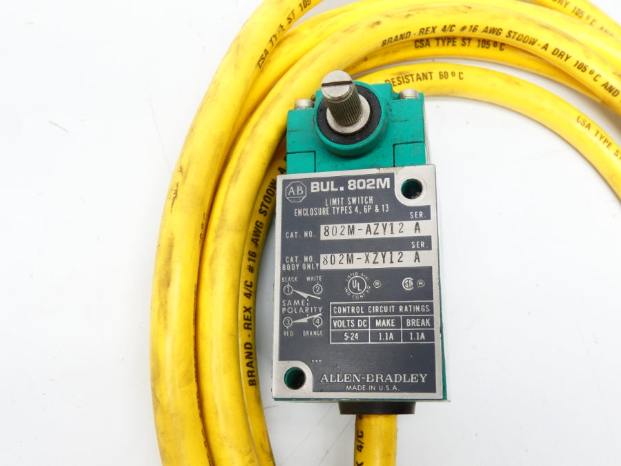 ALLEN BRADLEY 802M-AZY12 SER. A 5-24VDC 1.1A UNMP