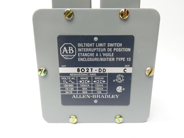 ALLEN BRADLEY 802T-DD SER. C 120-600V 60A (BR/WH) NSMP