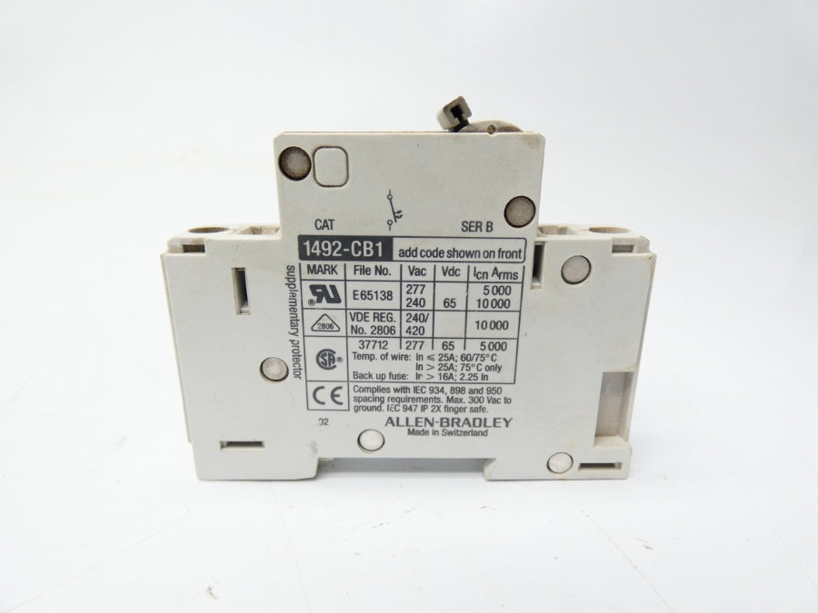 ALLEN BRADLEY 1492-CB1 SER. B 25A NSNP