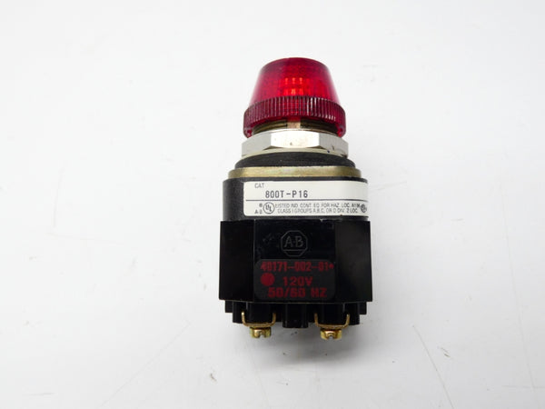 ALLEN BRADLEY 800T-P16 SER. T 120V NSNP