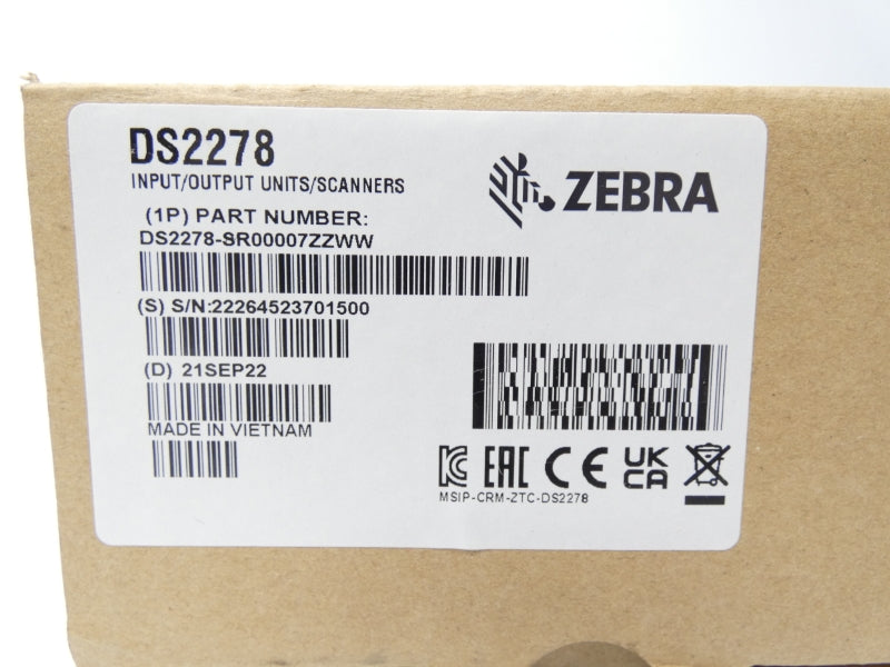 ZEBRA DS2278-SR00007ZZWW 5V 1A NSMP