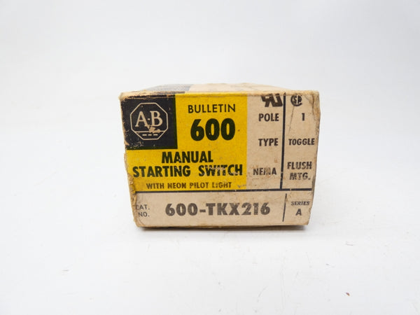 ALLEN BRADLEY 600-TKX216 SER. A (BK/YL) NSMP