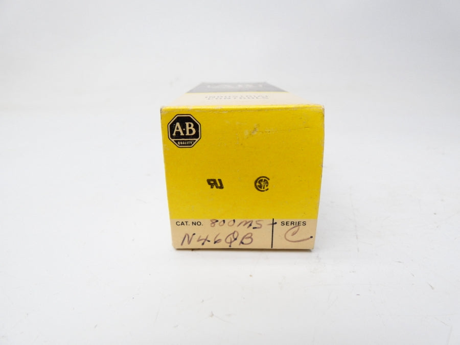 ALLEN BRADLEY 800MS-N46Q SER. C (NO KEY) (BK/YL) NSMP