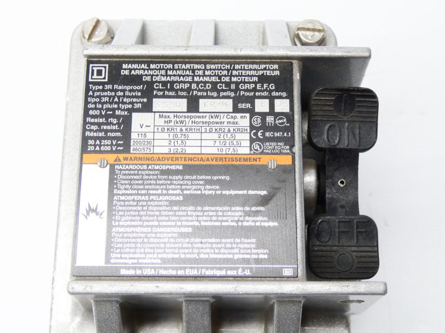 SQUARE D 2510KR1H SER. B 460/575V 30A NSNP