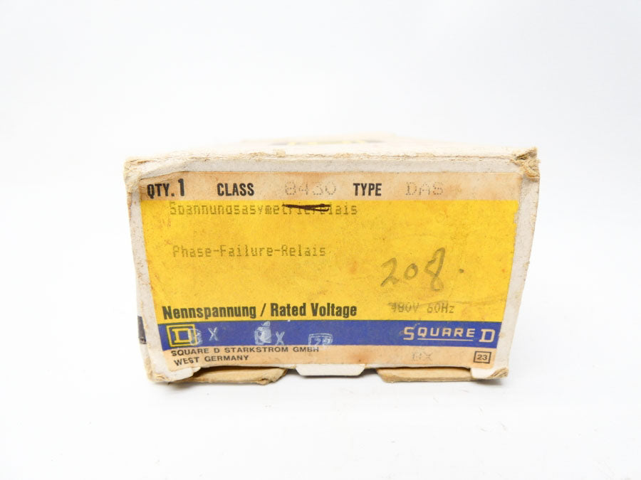 SQUARE D 8430DAS 480V 10A NSMP