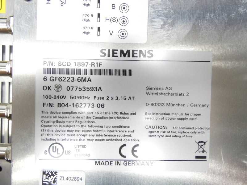 SIEMENS SCD1897-R1F 100-240V NSNP