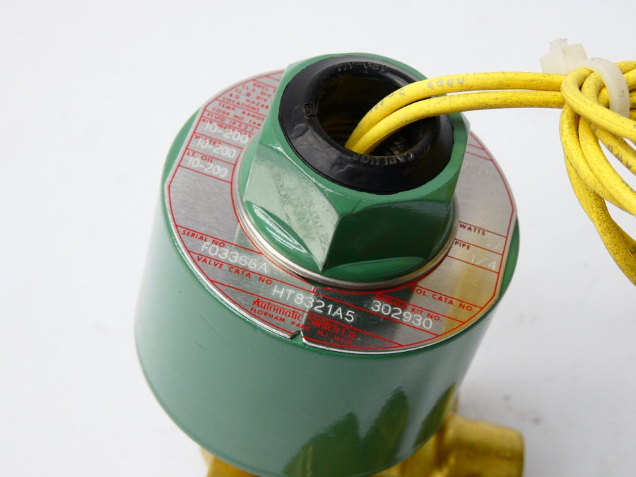 ASCO HT8321A5 120VDC 10-200PSI 1/4" NSMP