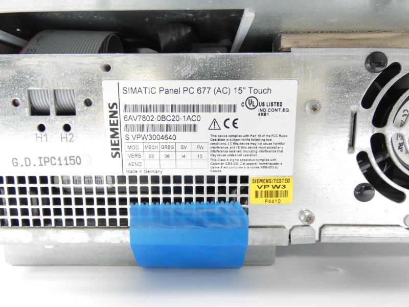 SIEMENS 6AV7802-0BC20-1AC0 100-240V (AS PICTURED) UNMP