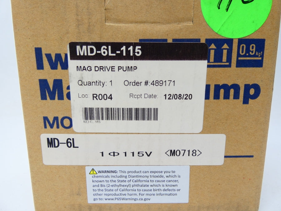 IWAKI MD-6L-115 115V 0.25A NSMP