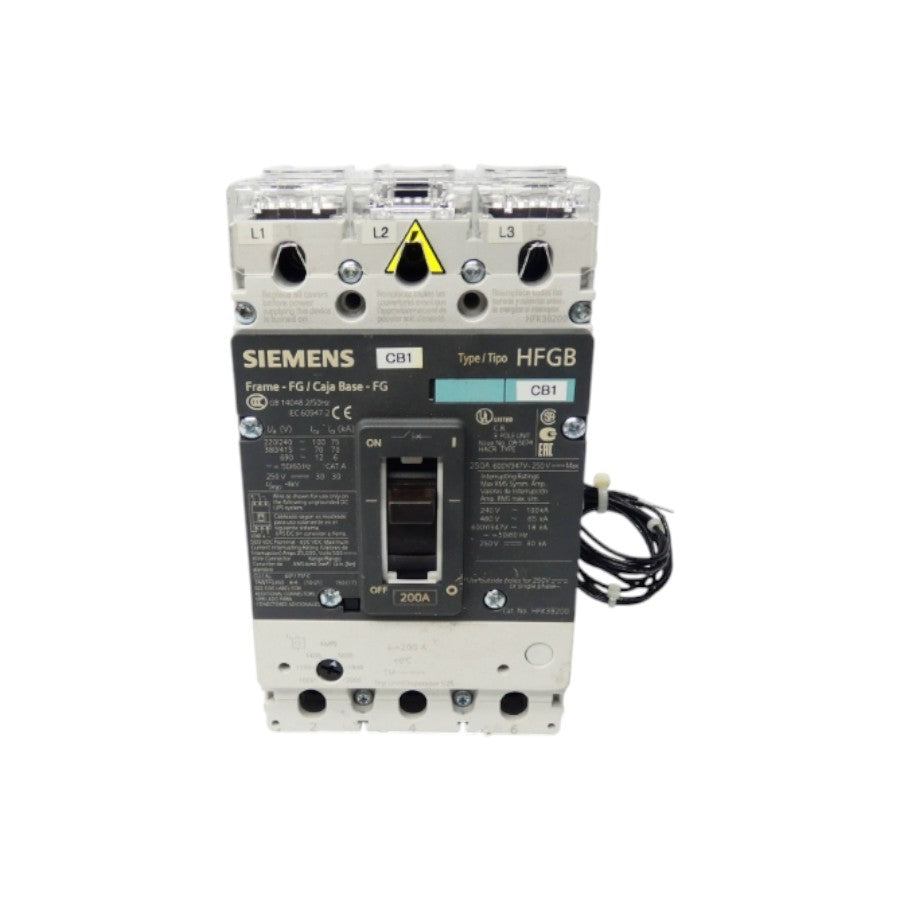 SIEMENS HFK3B200 3VL3525-3RR30-0AA0 600V 200A UNMP