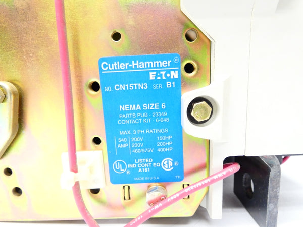 CUTLER HAMMER CN15TN3CB SER. B1 440/480V (NO LUGS) NSNP