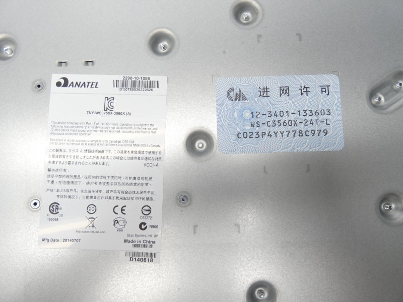 CISCO WS-C3560X-24T-L NSMP