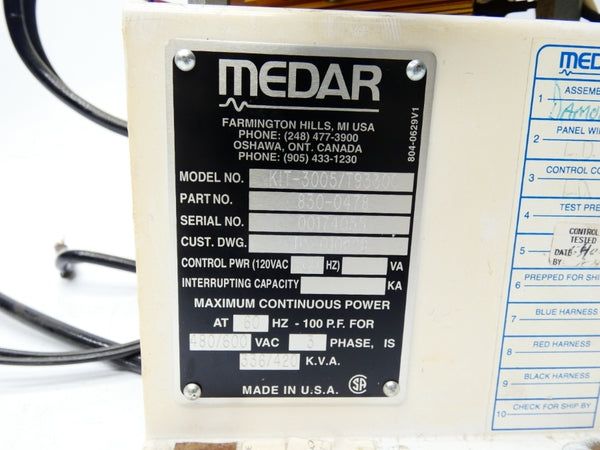 MEDAR KIT-3005/T93300 830-0478 (AS IS) UNMP
