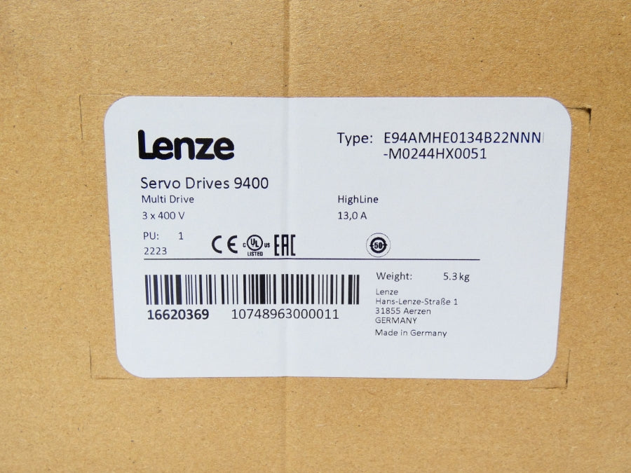 LENZE E94AMHE0134B22NNN-M0244N 400V 13A NSMP