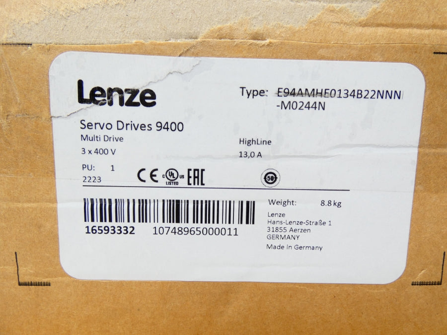 LENZE E94AMHE0134B22NNN-M0244N 400V 13A NSMP