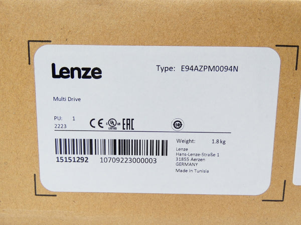 LENZE E94AMHE0074B22NNN-M0064N 400V 7A NSMP