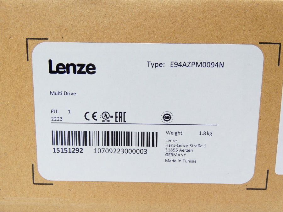 LENZE E94AMHE0074B22NNN-M0064N 400V 7A NSMP