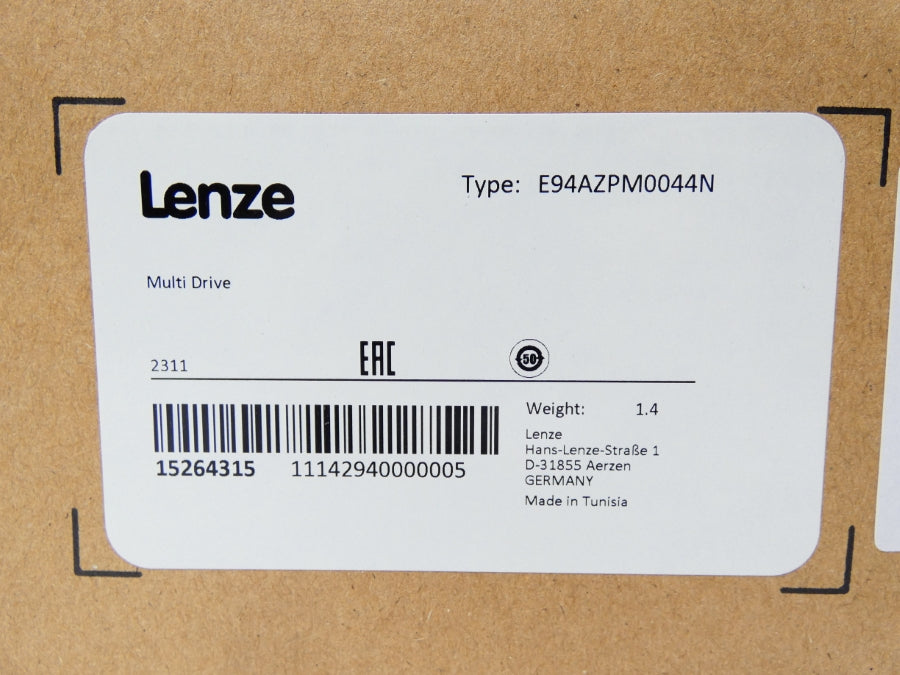 LENZE E94AMHE0024B22NNN-M0044N 400V 1.5A NSMP