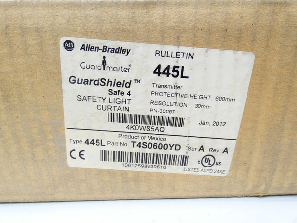 ALLEN BRADLEY 445L-T4S0600YD 445L-R4S0600YD SER. A REV. A H/W 2.2 NSMP
