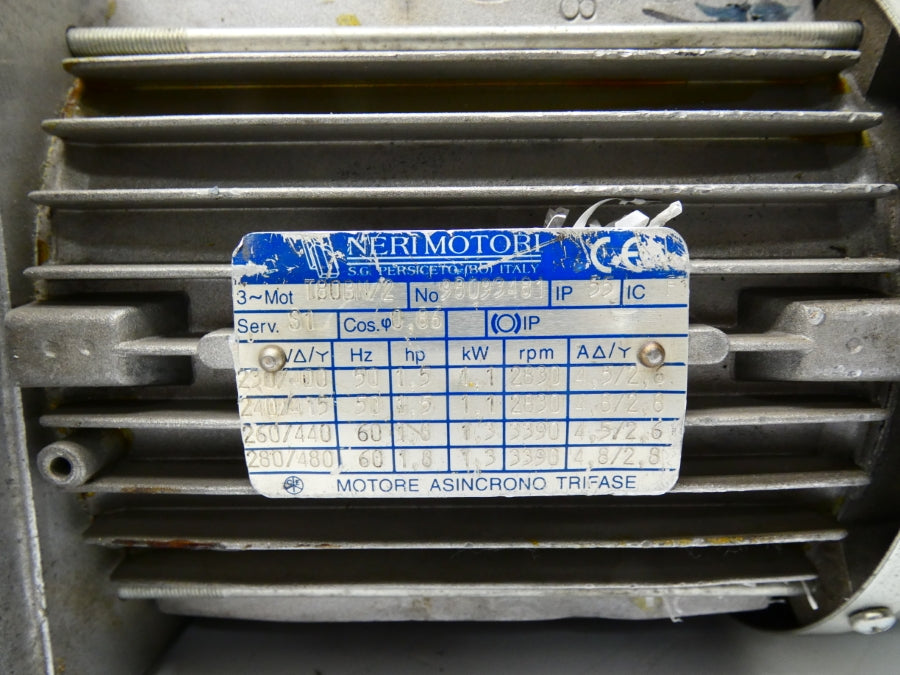 NERI MOTORI T80BN/2 98093481 280/480 2.8/4.8A (AS IS) UNMP