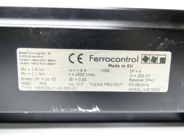 FERROCONTROL FMR056-03-45-RBK-01 24VDC 1.9A NSNP