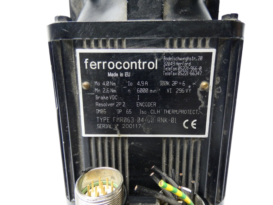 FERROCONTROL FMR063-04-60-RNK-01 4.9A (AS IS) UNMP