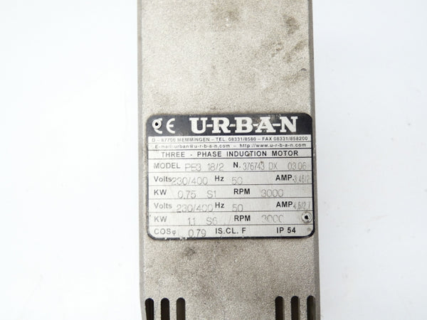 URBAN PE318/2 376743DX0306 230/400V 2.7/4.5A (AS IS) UNMP