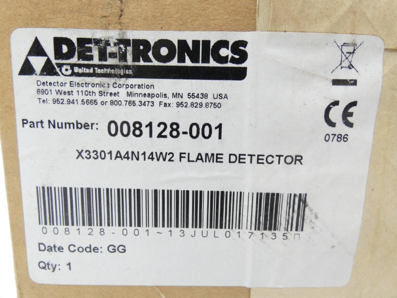 DET TRONICS X3301A4N14W2 008128-001 NSFS