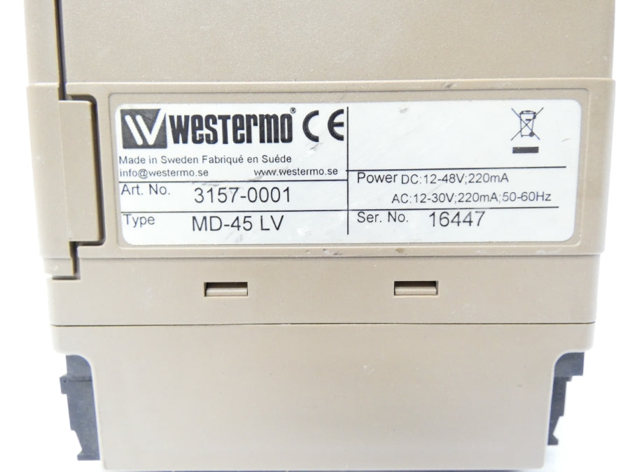 WESTERMO 3157-0001 MD-45LV 12-48VDC UNMP