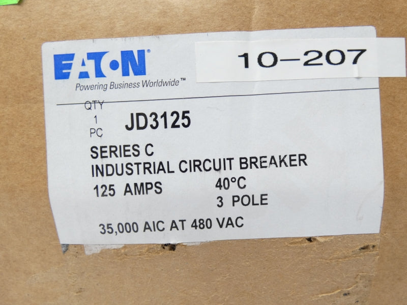 EATON JD3125 600V 125A NSMP