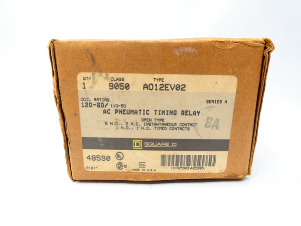 SQUARE D 9050A012EV02 SER. A 110-120V NSMP