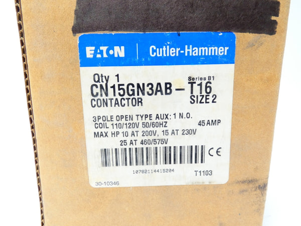 EATON CN15GN3AB-T16 SER. B1 110/120V 45A NSMP