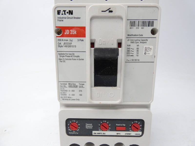 EATON JD3250 600V 250A NSMP
