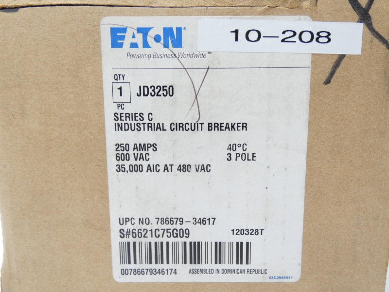 EATON JD3250 600V 250A NSMP