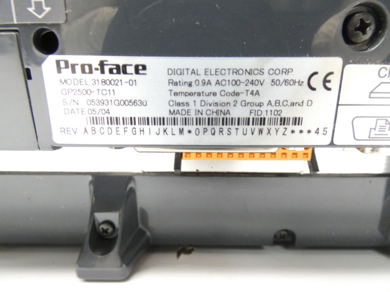 PRO FACE 3180021-01 GP2500-TC11 100-240V UNMP