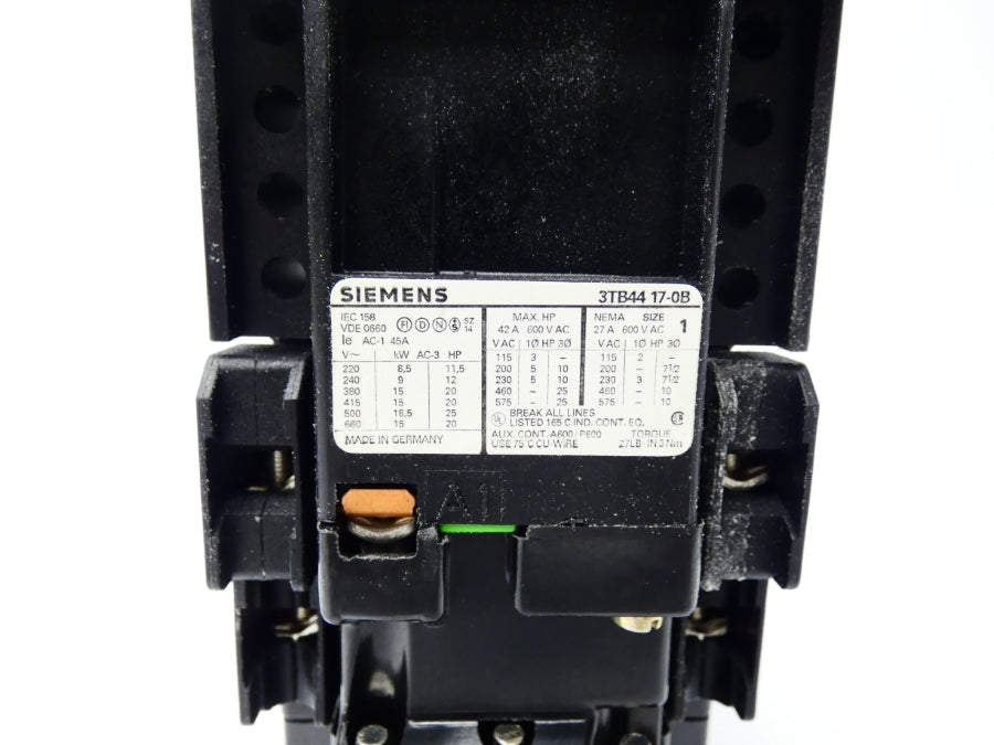 SIEMENS 3TB4417-0BB4 24VAC 45A NSNP