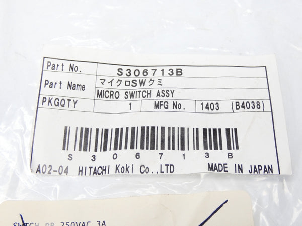 HITACHI S306713B ABV1635408R 250VAC 3A NSMP