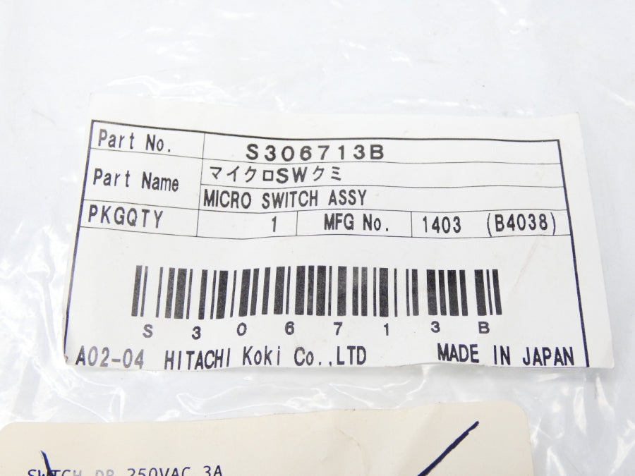HITACHI S306713B ABV1635408R 250VAC 3A NSMP