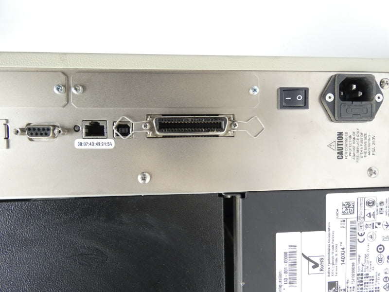 ZEBRA TECHNOLOGIES 140XI4 100-240 VAC 4A UNMP