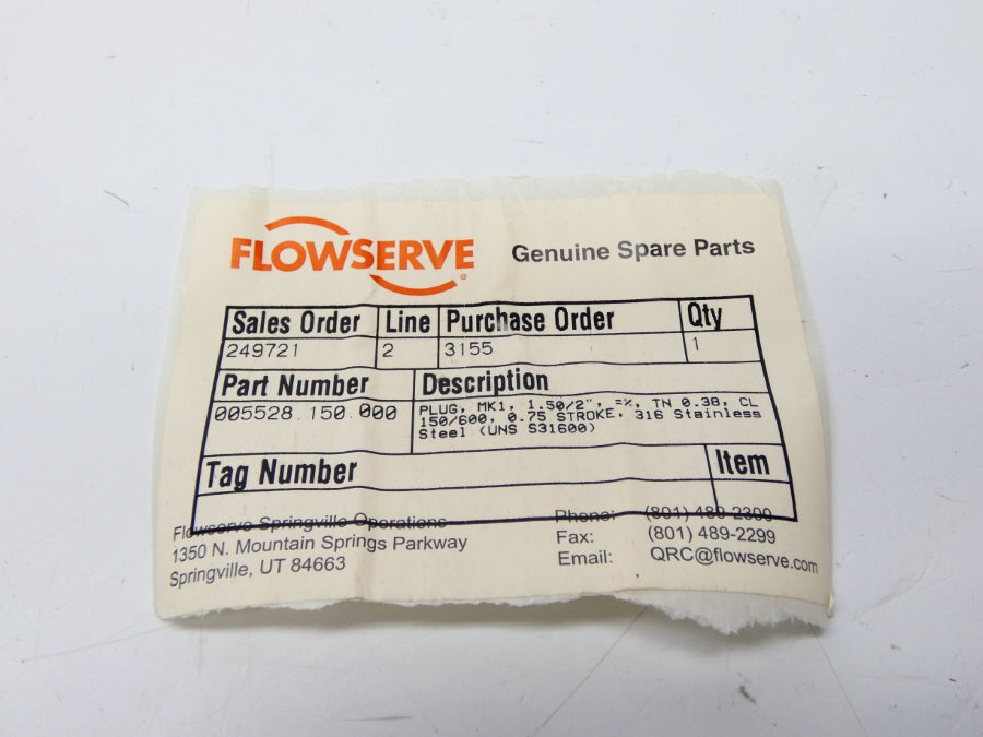 FLOWSERVE 005528.150.000 1-1/2-2" NSNP