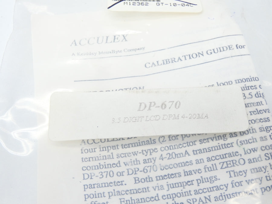 ACCULEX DP-670 NSMP